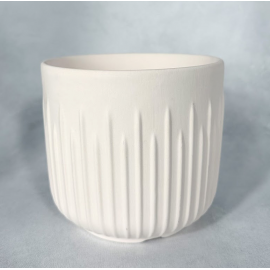 Stoneware Embossed Planter - Case of 4 Stoneware Embossed Planter - Case of 4